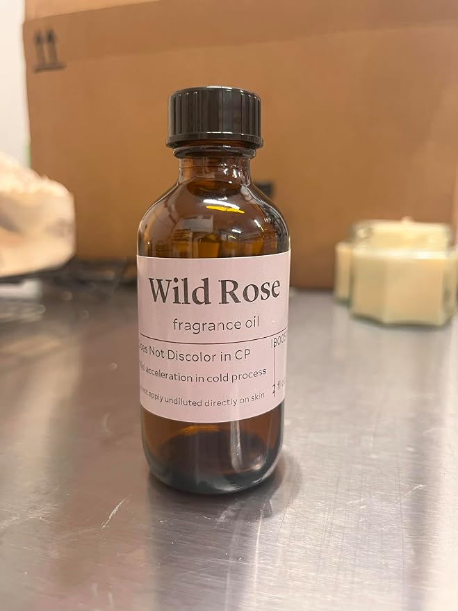 Wild Rose Fragrance Oil 2 oz | Classic Romantic Floral Scent for Soap Making, Candles, Lotion, alternate product view 3