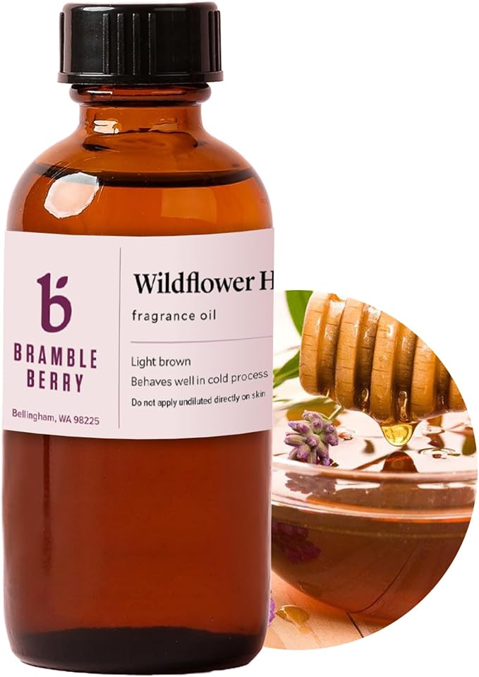 Wildflower Honey Fragrance Oil 2 oz | Sweet Floral & Golden Honey Scent for Soap, Candles, product image