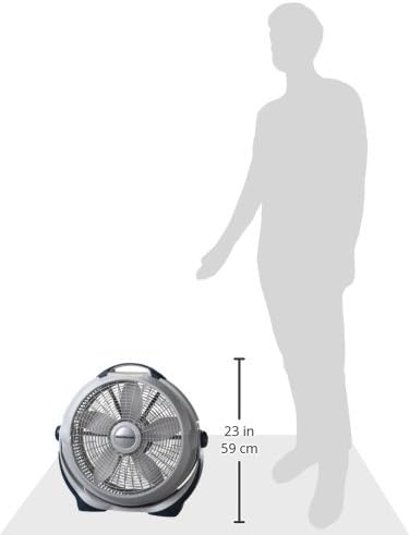 Wind Machine Fan, Air Circulator Fan with 3 Speeds, 20" Model 3300, Gray, alternate product view 3