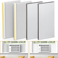 Window AC Side Panels,Double Layers Adjustable Side Panel Kit with Air Conditioner Foam Insulation Panels, White, product
