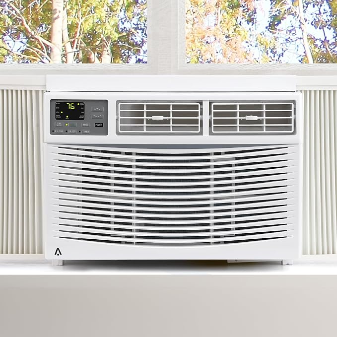 Window Air Conditioner, 10000BTU air conditioner for 450 Sq. Ft, Dehumidifying & Fan, Quiet Operation and Easy Installation