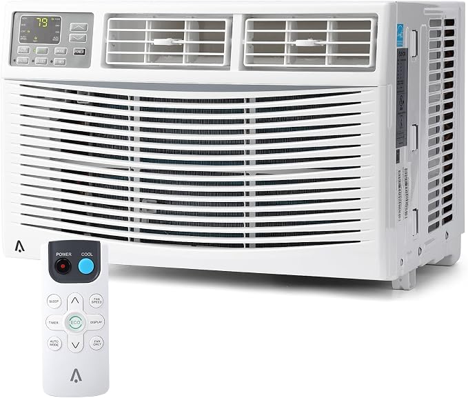 Window Air Conditioner, 10000BTU air conditioner for 450 Sq. Ft, Dehumidifying & Fan, Quiet Operation and Easy Installation