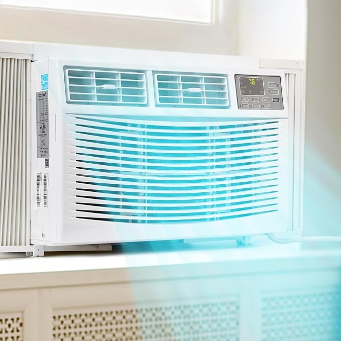 Window Air Conditioner, 10000BTU air conditioner for 450 Sq. Ft, Dehumidifying & Fan, Quiet Operation and Easy Installation