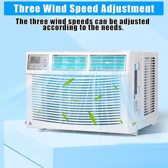 Window Air Conditioner, 10000BTU air conditioner for 450 Sq. Ft, Dehumidifying & Fan, Quiet Operation and Easy Installation