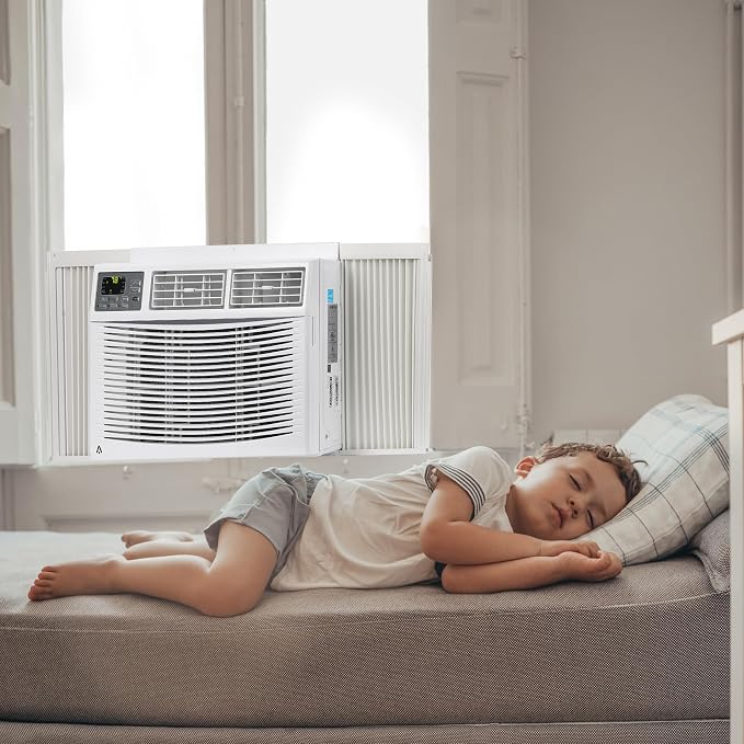 Window Air Conditioner, 10000BTU air conditioner for 450 Sq. Ft, Dehumidifying & Fan, Quiet Operation and Easy Installation