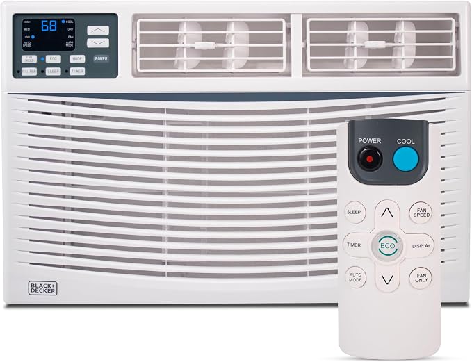 Window Air Conditioner 12,000 BTU, AC Window Unit Cools Up to 550 Square Feet, AC Unit with Remote Control, 3 Cooling Speeds