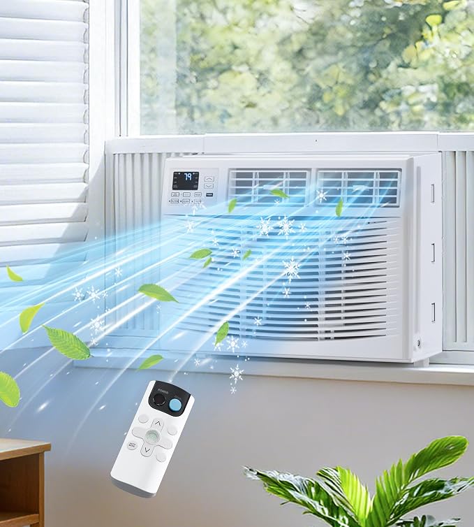 Window Air Conditioner, 12,000BTU Air Conditioner Window Unit, Cools up to 550 Sq. Ft, Window AC with Cool, Fan, Dry, Sleep