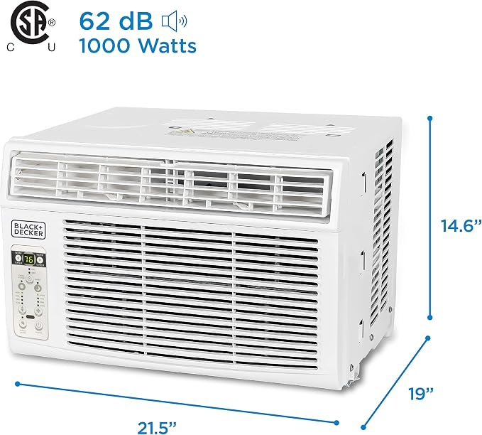 Window Air Conditioner 12000 BTU, AC Window Unit Cools Up to 550 Square Feet, Window AC Unit with Remote Control, 3 Cooling