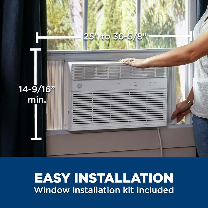 Window Air Conditioner 12000 BTU, Wi-Fi Enabled, Energy-Efficient Cooling for Large Rooms, 12K BTU Window AC Unit with Easy