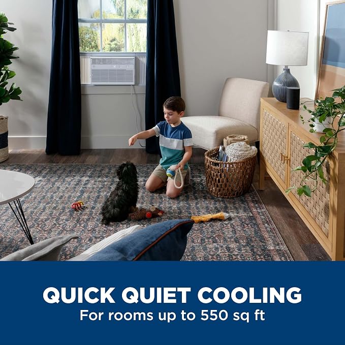 Window Air Conditioner 12000 BTU, Wi-Fi Enabled, Energy-Efficient Cooling for Large Rooms, 12K BTU Window AC Unit with Easy