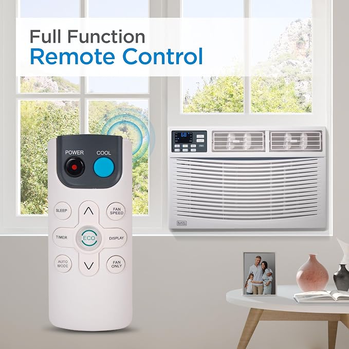Window Air Conditioner 14000 BTU, AC Window Unit Cools Up to 700 Square Feet, AC Unit with Remote Control, 3 Cooling Speeds