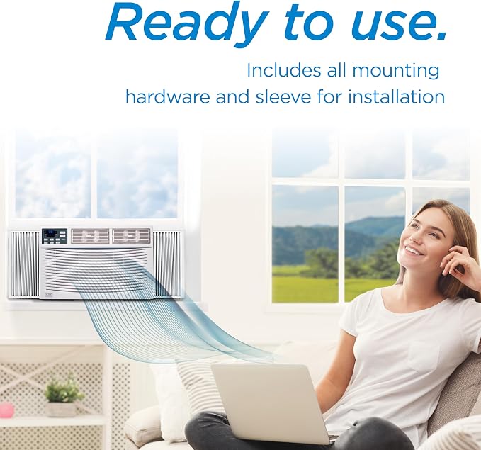 Window Air Conditioner 14000 BTU, AC Window Unit Cools Up to 700 Square Feet, AC Unit with Remote Control, 3 Cooling Speeds