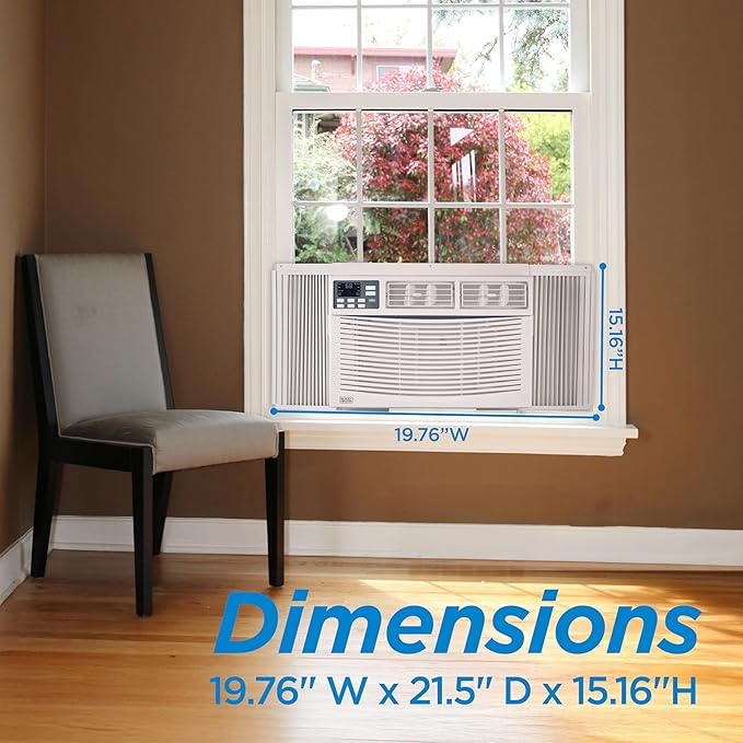 Window Air Conditioner 14000 BTU, AC Window Unit Cools Up to 700 Square Feet, AC Unit with Remote Control, 3 Cooling Speeds