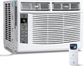 Window Air Conditioner, 6,000 BTU Capacity Covers 250 Sq Ft, Smart Home Compatible with Remote Control and with Wi-Fi