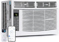 Window Air Conditioner, 6000 BTU Window AC Unit with WiFi and Remote Control for Rooms up to 250 Sq. Ft., Queit Operation and