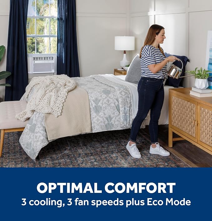 Window Air Conditioner 8,000 BTU for Rooms up to 350 sq ft., Wi-Fi Enabled, Energy-Efficient Cooling for Medium, alternate