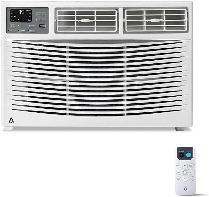 Window Air Conditioner, 8000 BTU Window AC Unit with WiFi and Remote Control for Rooms up to 350 Sq. Ft., Queit Operation and