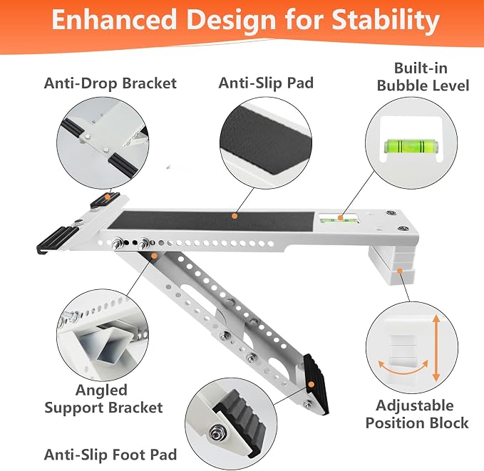 Window Air Conditioner Bracket, Universal AC Support Brackets, Heavy Duty Support Up to 165lbs, alternate product view 7