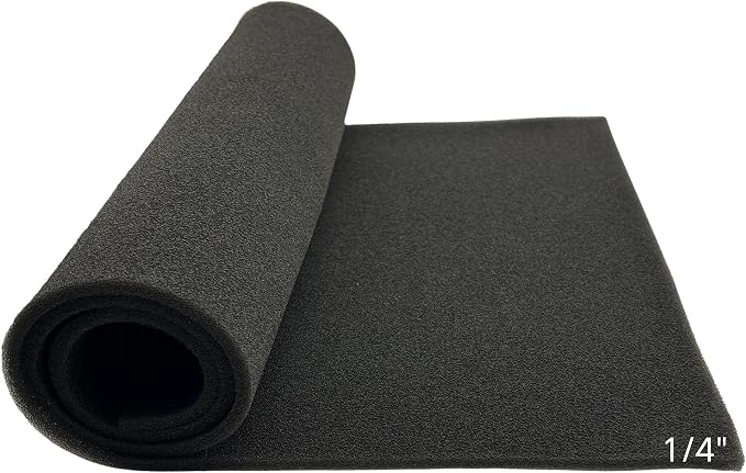 Window Air Conditioner Filter 1/4 inch 50PPI Cut To Fit AC Foam Replacement Filters Reusable Washable for Window Units