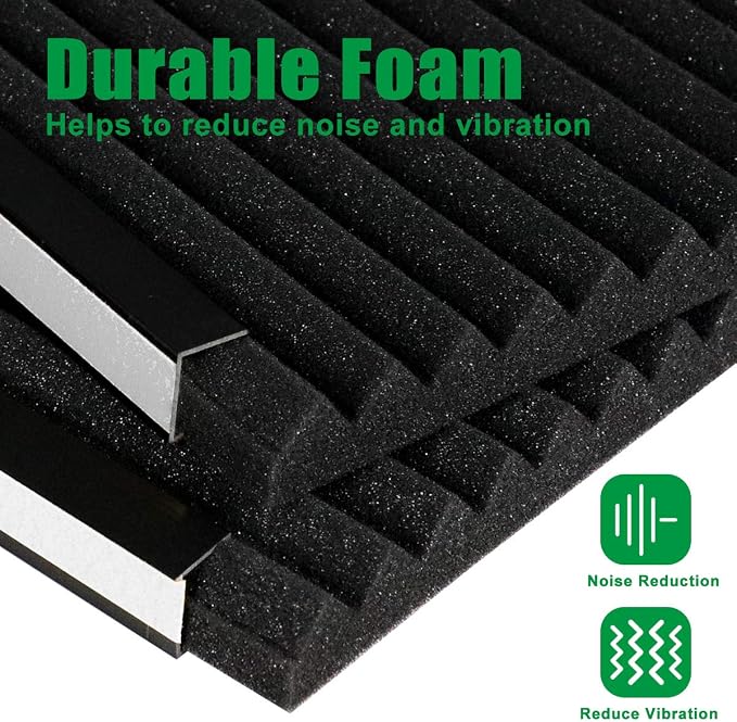 Window Air Conditioner Insulation Foam Panels, 2 Pcs Indoor Window AC Side Foam Cover for Winter and Summer, 17 x 9 x 7/8