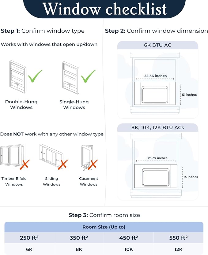Window Air Conditioner - Quiet & Smart, Easy Install, Voice-Enabled, Remote & App Control AC Unit - 6,000 BTU, alternate