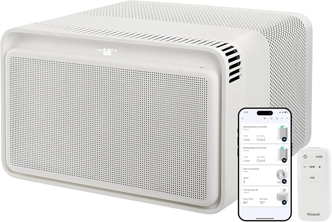 Window Air Conditioner - Quiet & Smart. Easy Install, Voice-Enabled, Remote & App Control AC Unit - 12,000 BTU Inverter