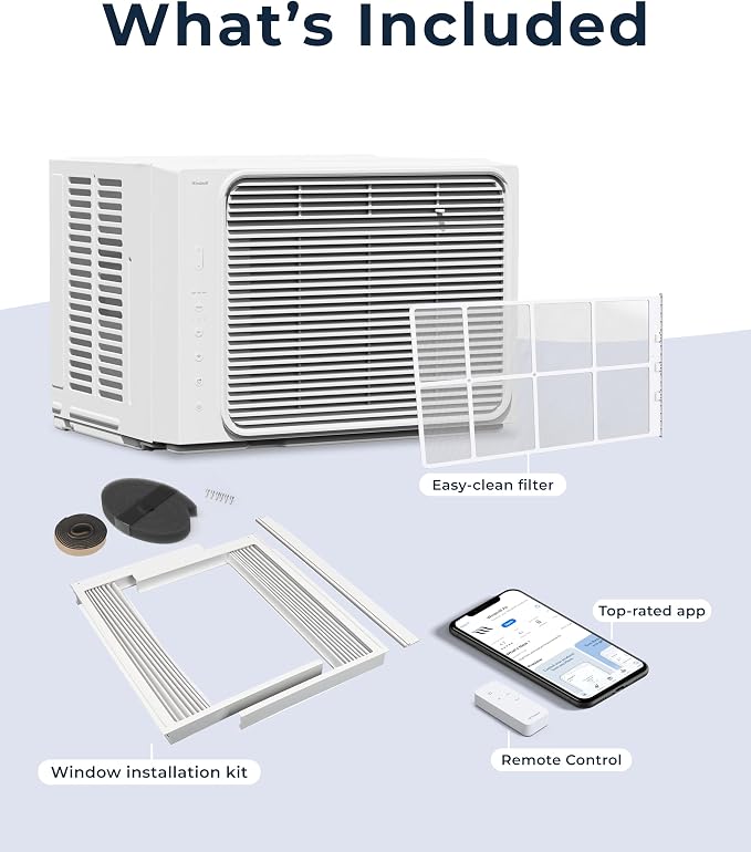 Window Air Conditioner - Quiet & Smart, Easy Install, Voice-Enabled, Remote & App Control AC Unit - 5,000 BTU Lite, alternate