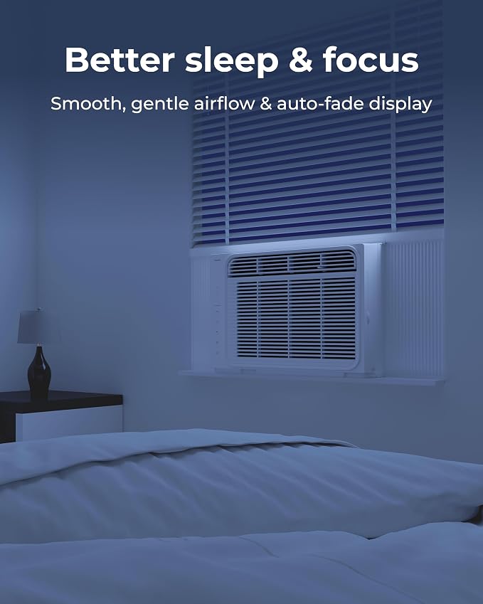 Window Air Conditioner - Quiet & Smart, Easy Install, Voice-Enabled, Remote & App Control AC Unit - 5,000 BTU Lite, alternate