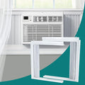 Window Air Conditioner Side Panels Curtain Kit with Frame,Window AC Insulation Side Panel for AC Units Parts Replacement