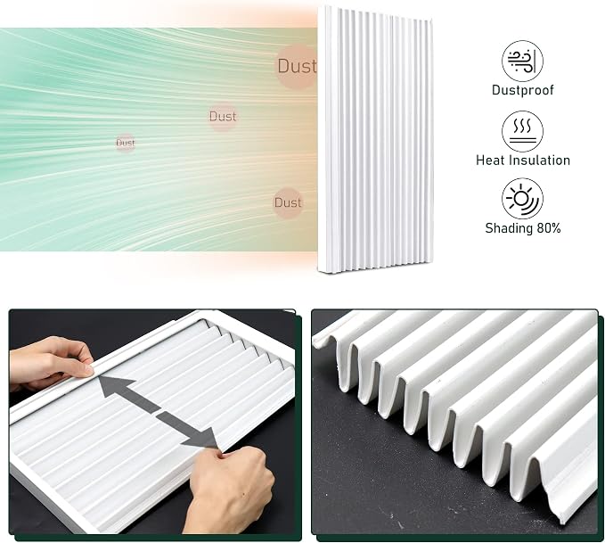 Window Air Conditioner Side Panels with Frame, Adjustable Insulation AC Side Panel for 22,000 BTU Window AC Unit, Frame