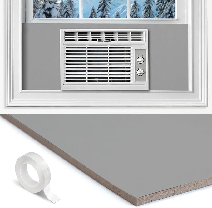Window Air Conditioner Surround Foam Insulation Panels,Window AC Side Panels for Window AC Unit Indoor,Summer Winter Heat and
