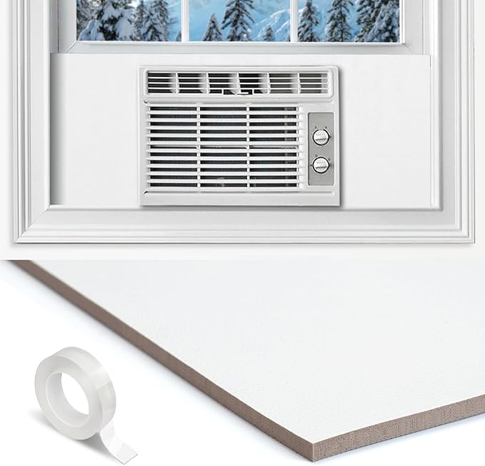 Window Air Conditioner Surround Foam Insulation Panels,Window AC Side Panels for Window AC Unit Indoor,Summer Winter Heat and