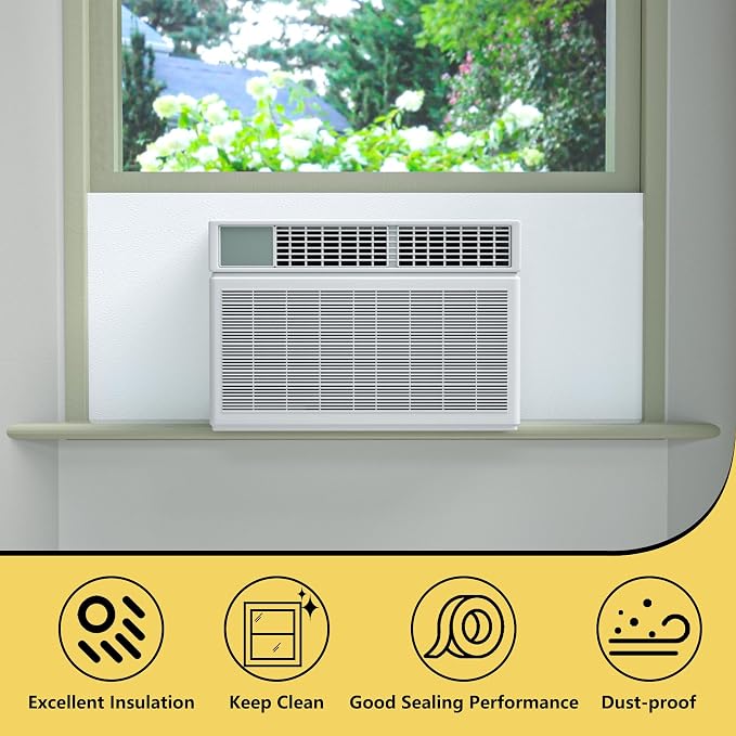 Window Air Conditioner Surround Foam Insulation Panels,Window AC Side Panels for Window AC Unit Indoor,Summer Winter Heat and