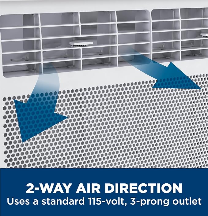 Window Air Conditioner Unit, 5,000 BTU with LED Controls for Small Rooms up to 150 sq ft., Adjustable Fan and Cooling