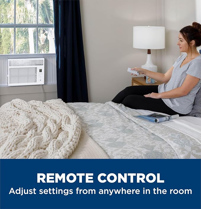 Window Air Conditioner Unit, 6,000 BTU for Small Rooms up to 250 sq ft. with Adjustable Fan and Cooling Settings, Perfect for