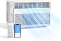 Window Mounted Smart Wi-Fi Room Air Conditioner with Remote Control, 8,000 BTU, Digital Display, product image