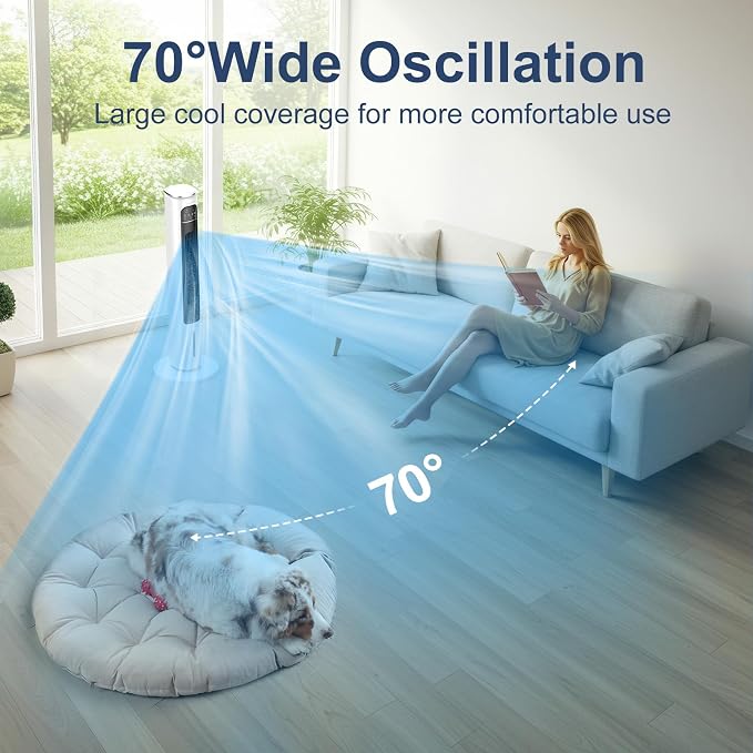 Windowless Portable Air Conditioner Ac Unit with Remote,37” Evaporative Air Cooler,Swamp Cooler for 4 Modes, 12H Timer