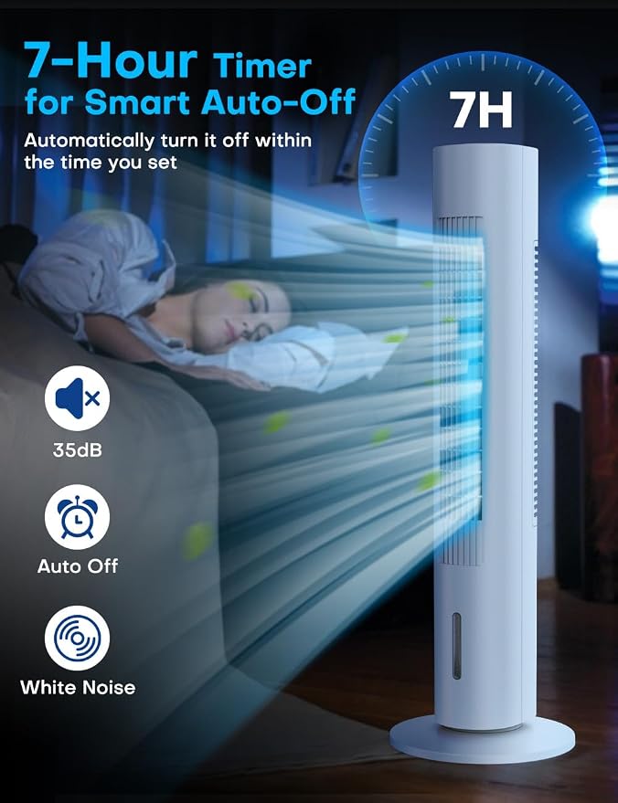Windowless Portable Air Conditioners with 4Modes & 3Speeds, 15H Timer for Smart Auto-off, 2Gal Tank for 20H Cooling