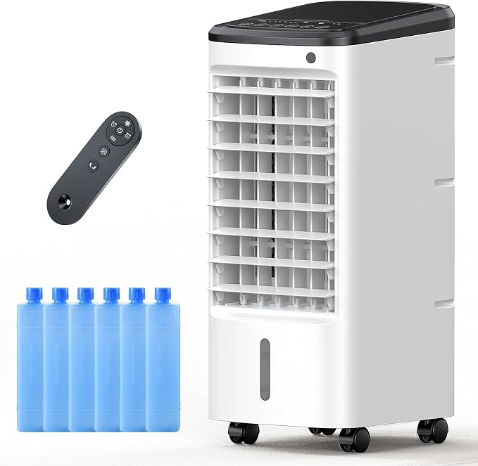 Windowless Portable Air Conditioners with Remote, Ventless Ac Unit Ductless Air Cooler, Hoseless Quiet Evaporative