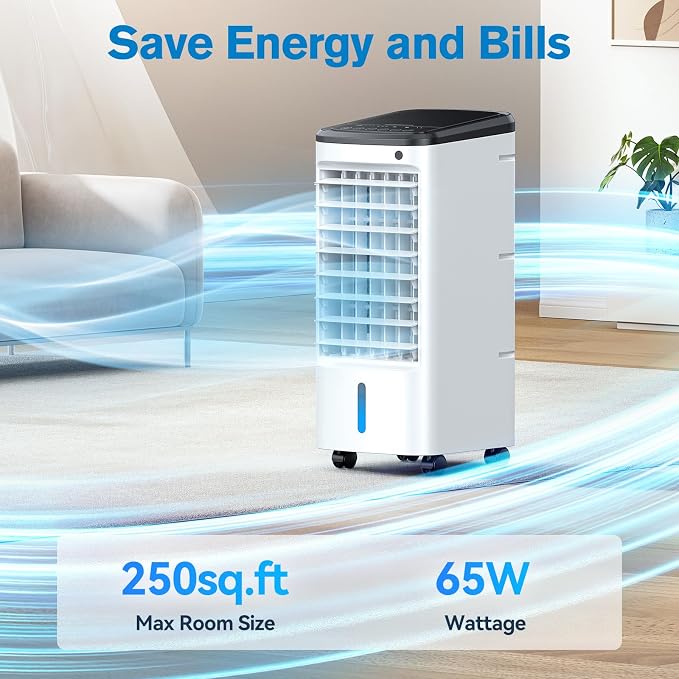 Windowless Portable Air Conditioners with Remote, Ventless Ac Unit Ductless Air Cooler, Hoseless Quiet Evaporative