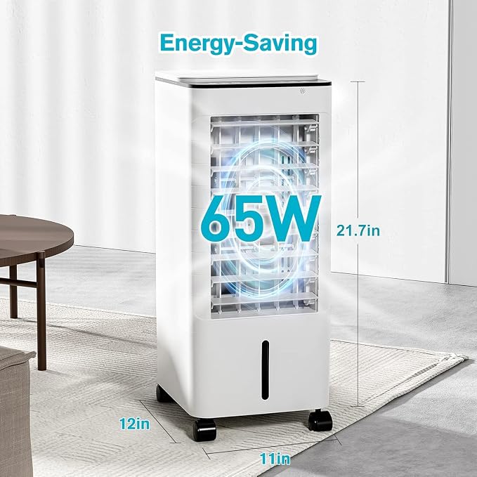 Windowless Portable Air Conditoners, 3-IN-1 Portable AC with Remote, 3 Modes 3 Speeds, 1.16Gal Tank & 12H Timer, alternate