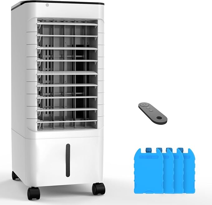 Windowless Portable Air Conditoners, 3-IN-1 Portable AC w/Remote, 12H Timer &1.16Gal Tank, 45° Oscillation, 3 Modes & Speeds