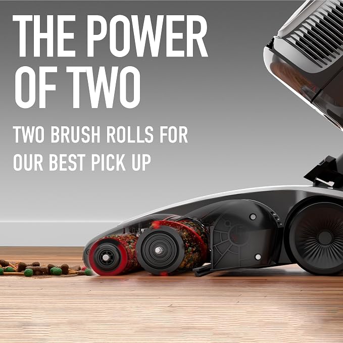 WindTunnel All-Terrain Dual Brush Roll Bagless Vacuum Cleaner, Corded Upright Vacuum, HEPA Media Filtration, Headlights