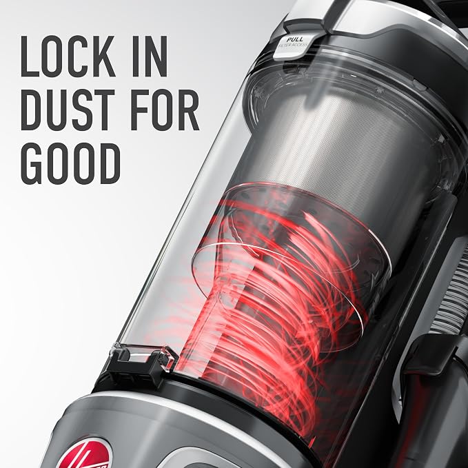 WindTunnel All-Terrain Dual Brush Roll Bagless Vacuum Cleaner, Corded Upright Vacuum, HEPA Media Filtration, Headlights