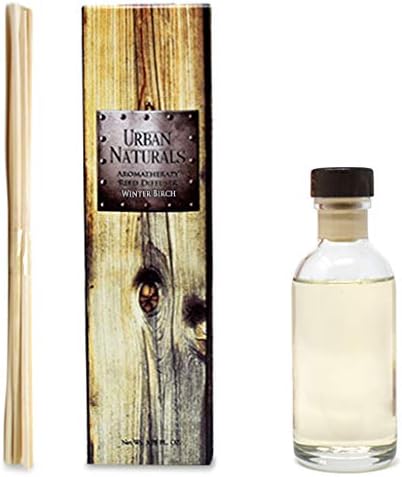 Winter Birch Reed Diffuser Oil Gift Set | Birch Wood & Balsam Scented Oil with Bamboo Reed Sticks | Great Holiday Home