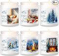 Winter Candle Set | 6 Pack Christmas Scented Candles for Home - Holiday Soy Candle Gift Set for Women Men, product image