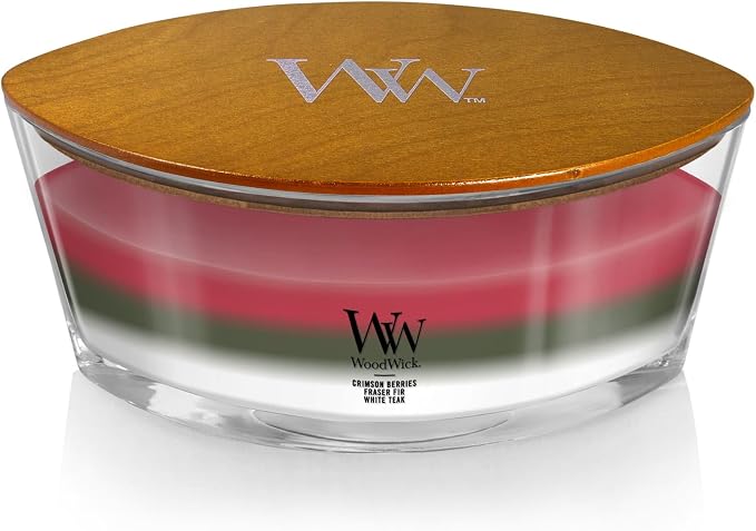 Winter Garland Trilogy Holiday Candle Gifts for Women and Men, 16 oz Ellipse Trilogy Candle with Crackling Wick, alternate