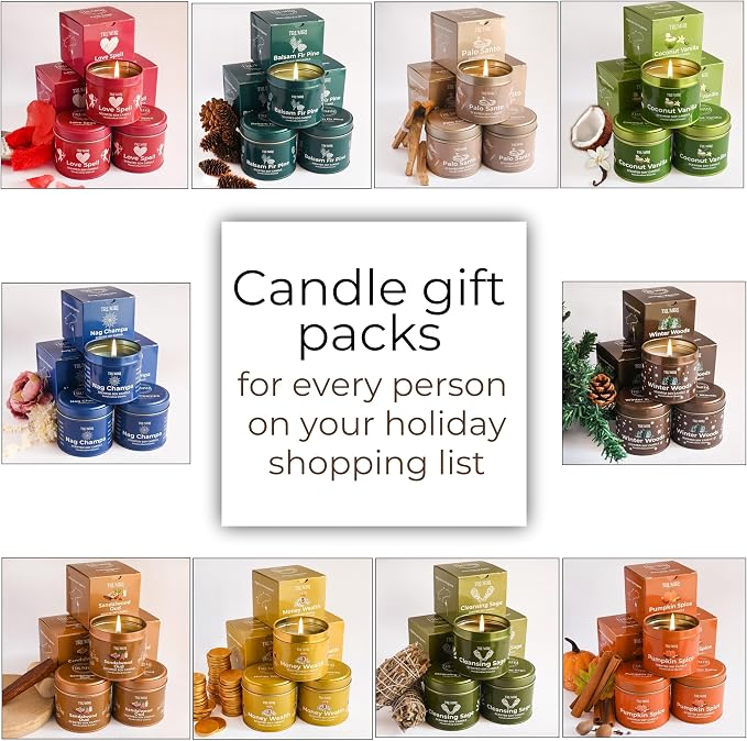 Winter Woods - Soy Candles for Home Scented - for Fall Christmas Holidays, alternate product view 3