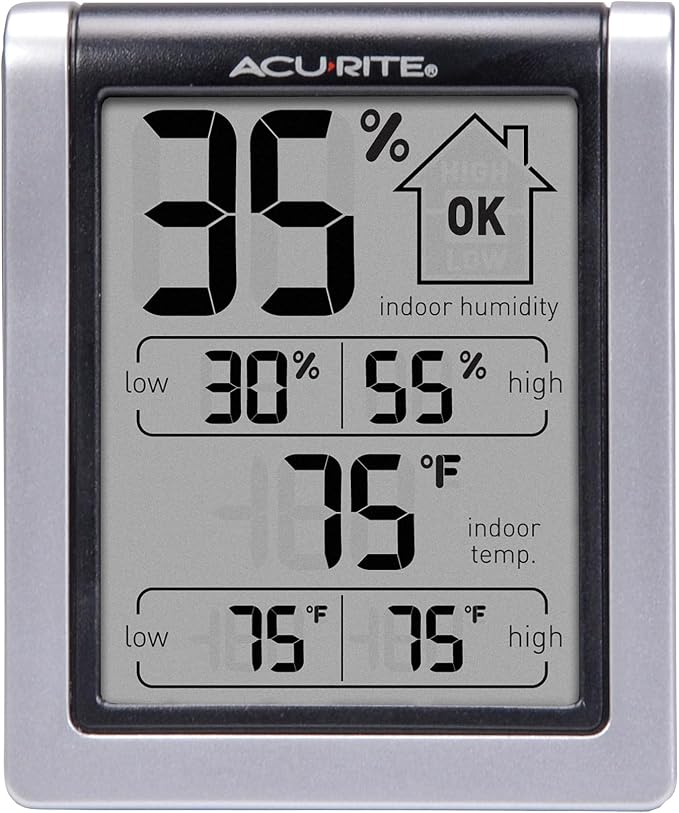 Wireless Digital Indoor Thermometer and Hygrometer Monitor for Indoor Temperature and Humidity Measurements (00613), product