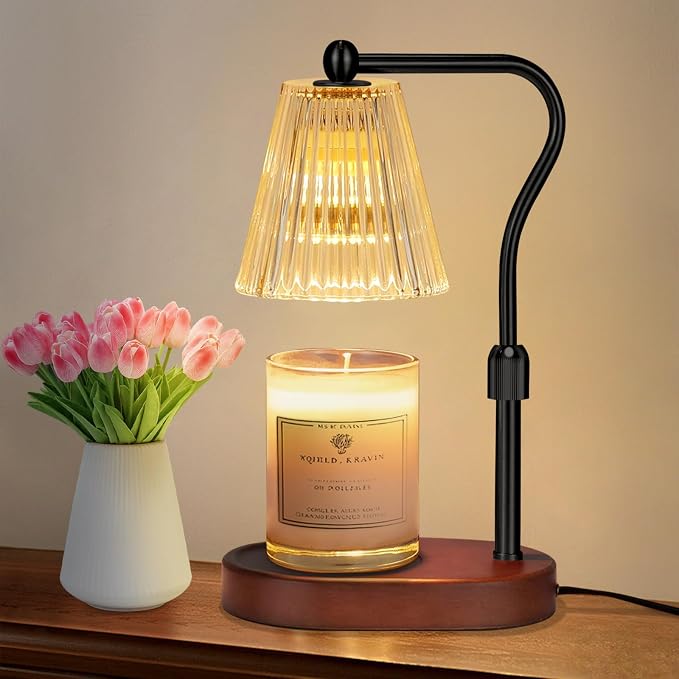 with Dimmer, Candle Warmer with Timer Adjustable Height for Scented Wax Jar Candles, product image